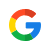 A picture of google logo in a circle.